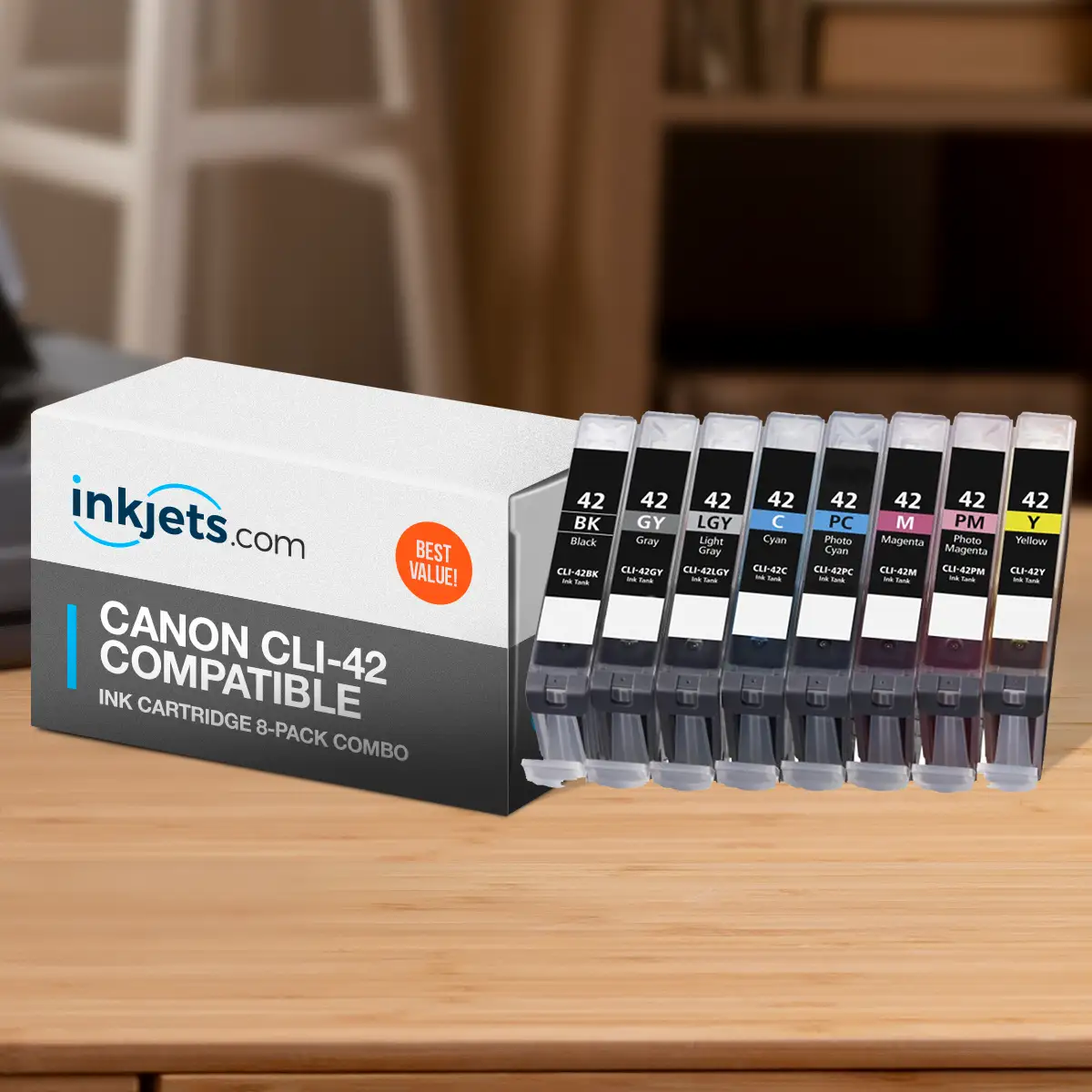 Canon CLI-42 Compatible Ink Cartridge 8-Pack Combo - Image 3